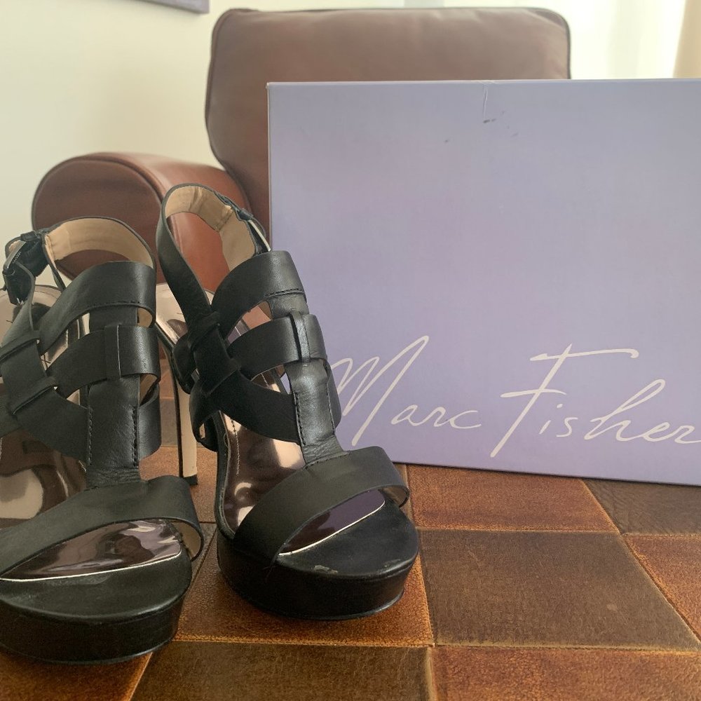 Heels, Marc Fisher, Black, Size 8